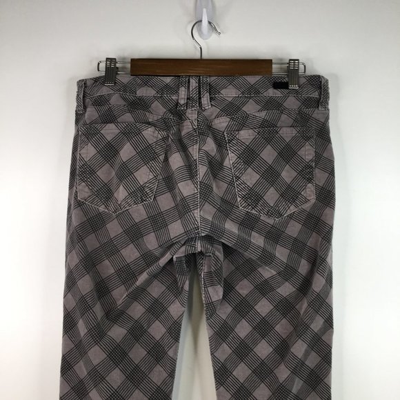 Kut From The Kloth Checker Print  Corduroy Pants Size 12 - Picture 5 of 7
